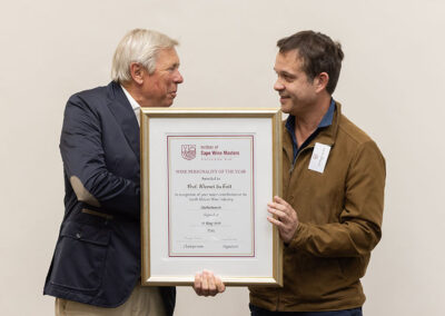 Cape Wine Masters, ICWM Wine Personality of the Year, SA Wine, University of Stellenbosch, Stias, US, Wine Tasting
