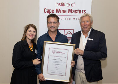 Cape Wine Masters, ICWM Wine Personality of the Year, SA Wine, University of Stellenbosch, Stias, US, Wine Tasting